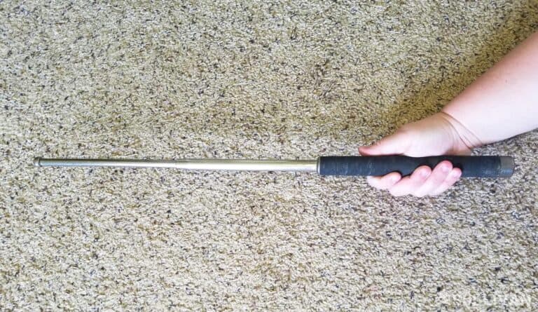 an expandable baton with hand