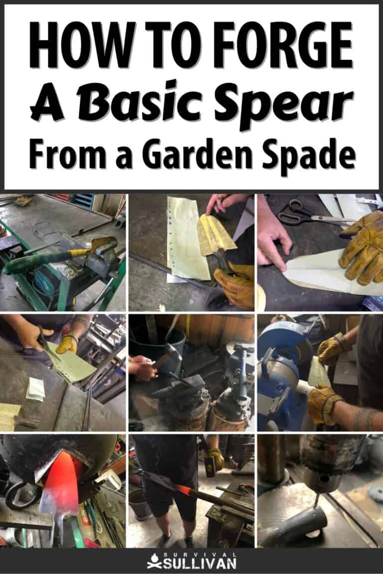 forge a spear from a garden spade pinterest