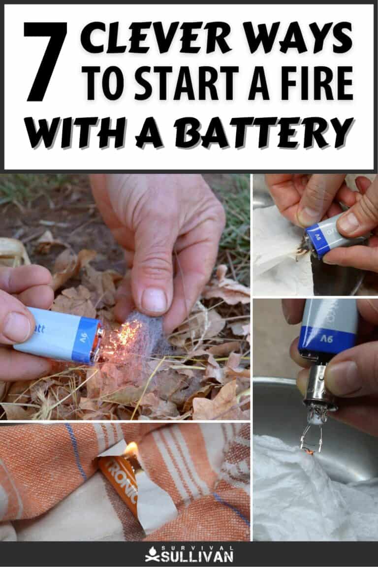 starting a fire with a battery pinterest