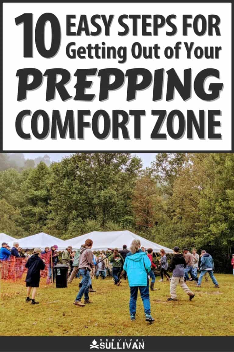 steps for getting out of prepping comfort zone pinterest
