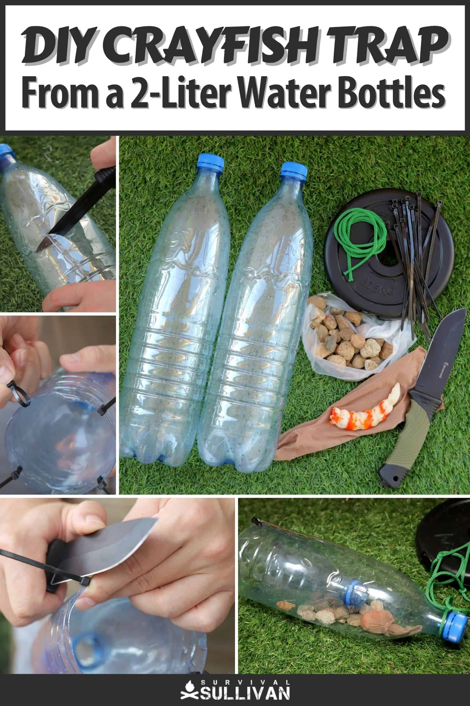 DIY Crayfish Trap From a Two 2-Liter Water Bottles