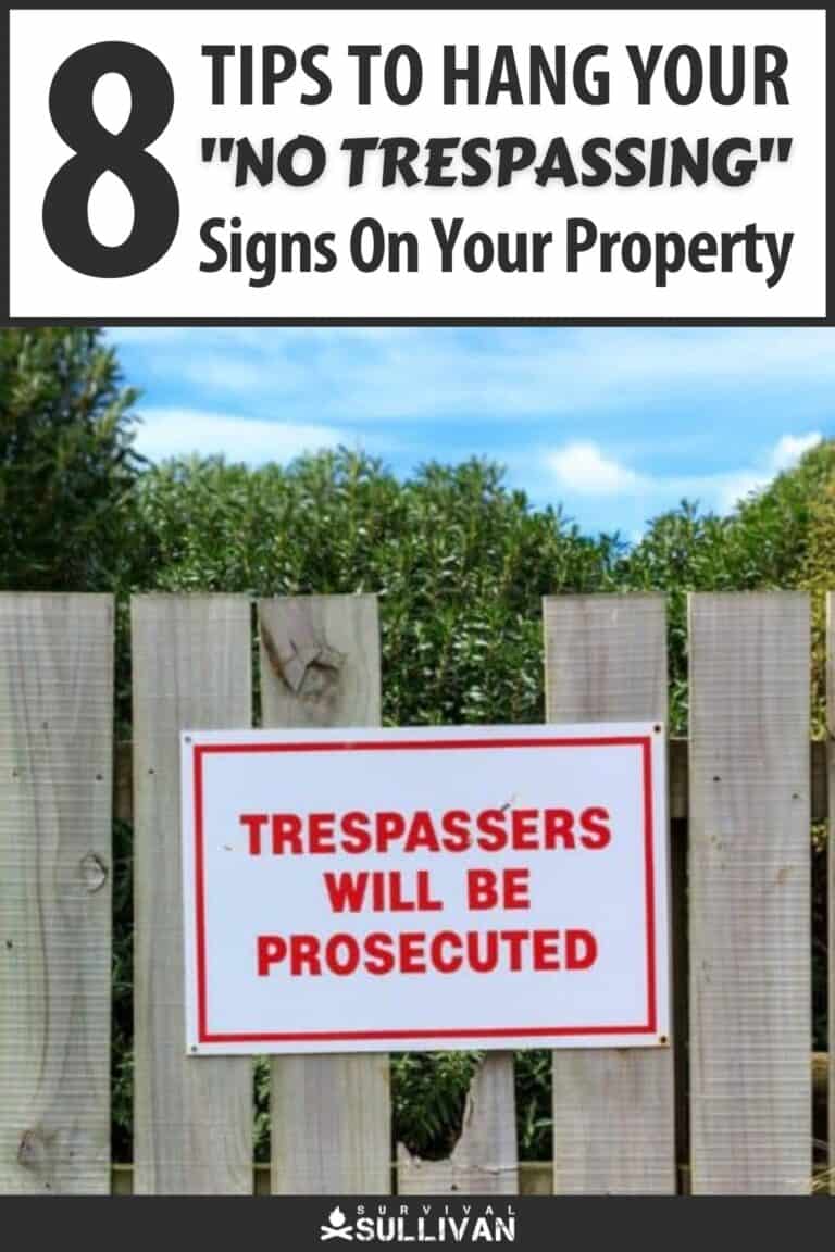 how to hang no trespassing signs pinterest
