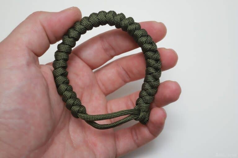 snake knot paracord bracelet