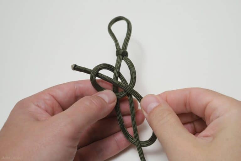 snake knot second take bring it through the loop