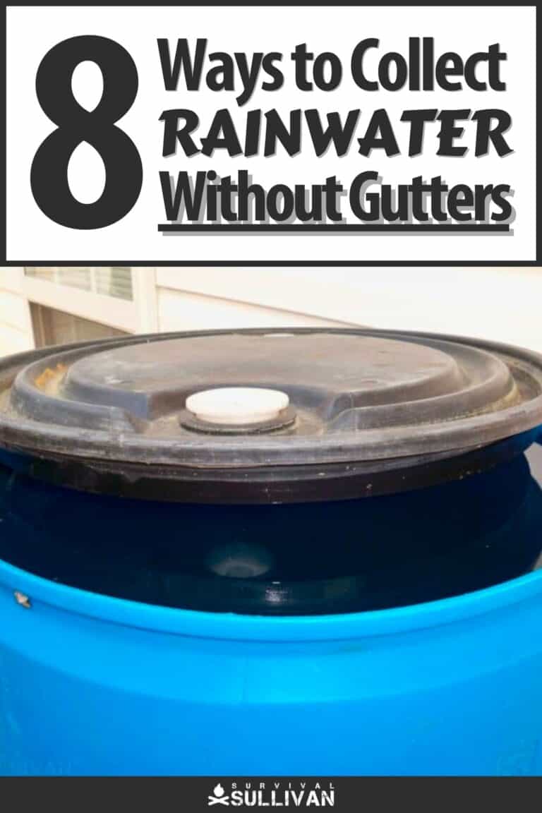ways to collect rainwater without gutters pinterest