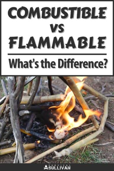 combustible vs flammable