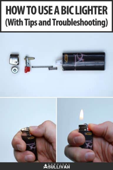 how to use a bic lighter pinterest