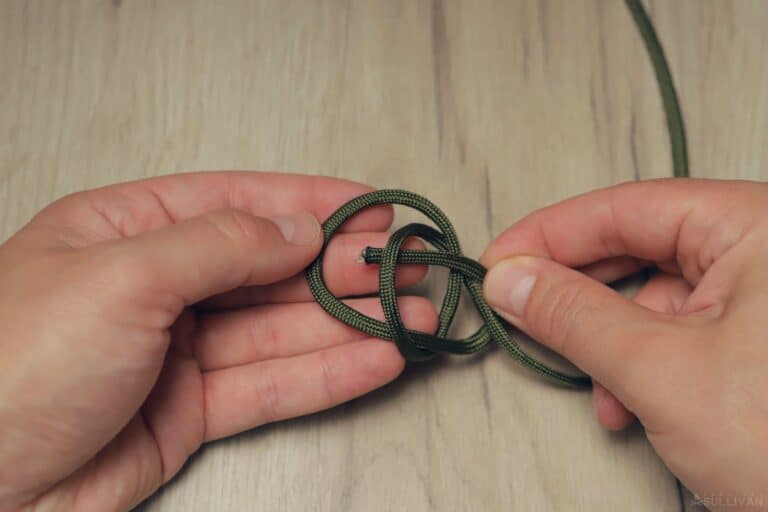 bowline knot pass the free end through the loop a second time