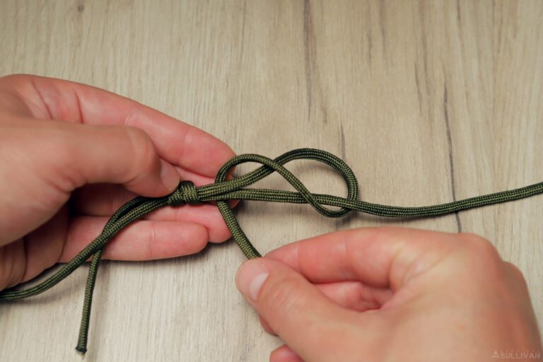 double fisherman’s knot second knot second coil