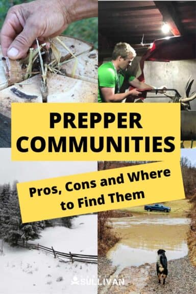 prepper communities pin image