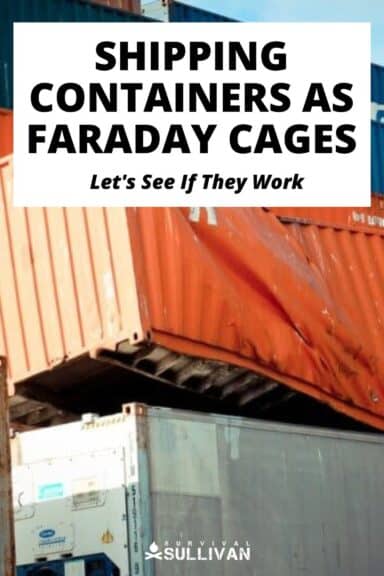 Faraday cage shipping container Pinterest image