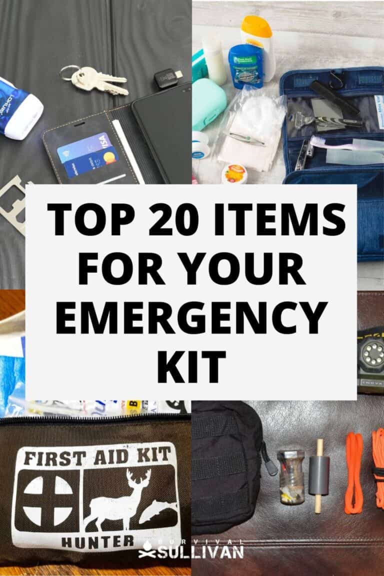 top 20 emergency kit items