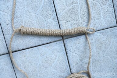 Wrap Crossing Rope Making a Rope Ladder 2 Ways (With and Without Wood)