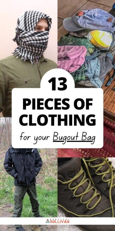 bugout bag clothes Pinterest