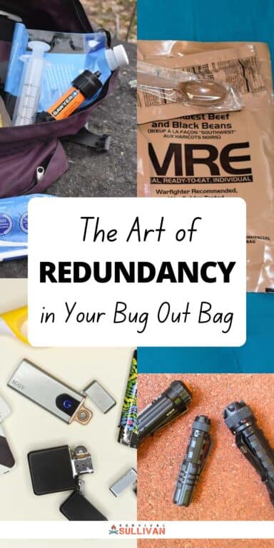 bug-out bag redundancy Pinterest