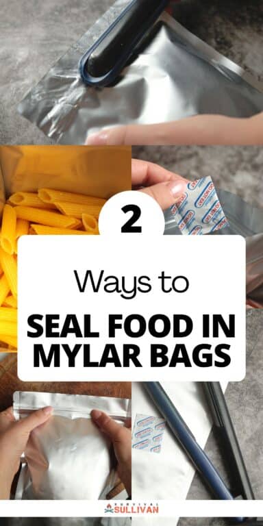 Mylar bag food sealing Pinterest