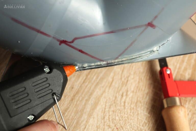 glueing PVC pipe