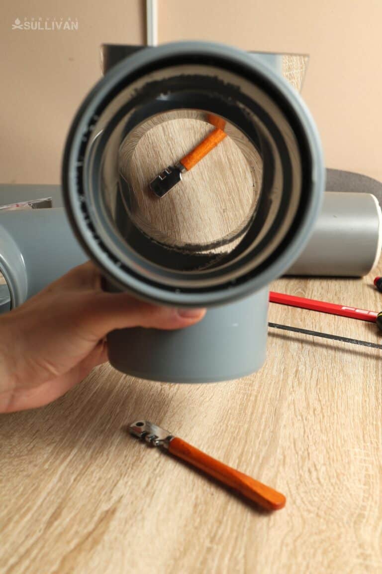 seeing mirror through PVC pipe