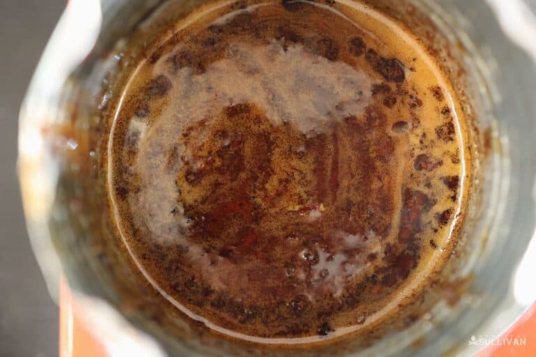 melted resin